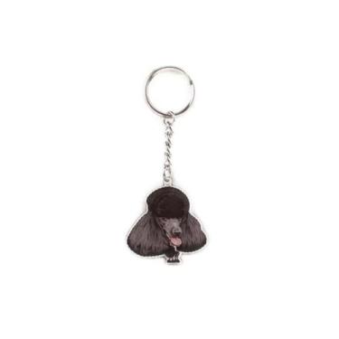 Imagem de Chaveiro Heads De Metal - Poodle Preto - The Heads