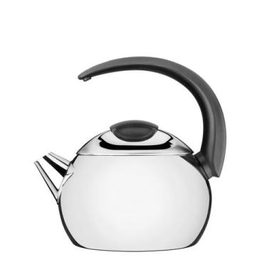 Imagem de Chaleira Tramontina em Aço Inox Cabo Preto 18 cm 2,2 L 61482183, 2,25L