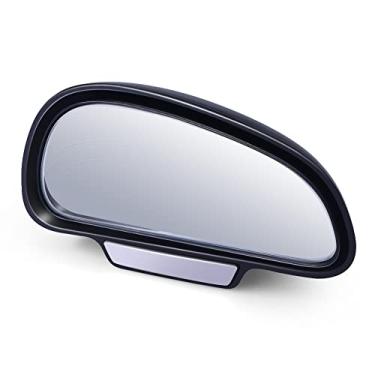 Imagem de Biqing Espelhos de ponto cego para carros DIREITO, vidro HD ajustável universal grande angular espelho lateral do carro ponto cego para estacionamento auxiliar de segurança