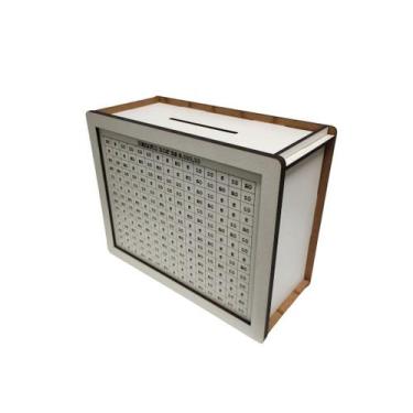 Imagem de Caixa Cofre poupança desafio 3000 MDF  - Garcia 3D, MDF Branco