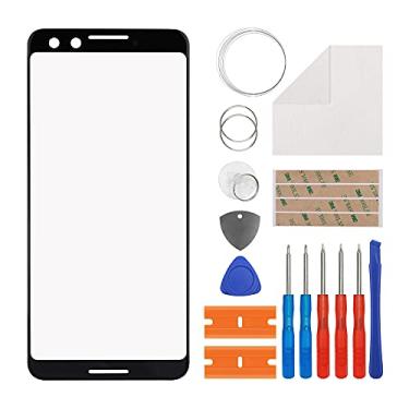 Imagem de Duotipa Substituição da tela de vidro frontal compatível com Google Pixel 3 de 5,5 polegadas, tela de vidro da lente externa frontal para Google Pixel 3 com ferramentas - sem tela LCD e digitalizador