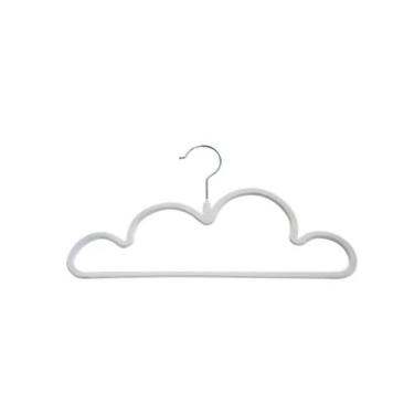 Imagem de Cabide Infantil Veludo Nuvem Branca 5und Clingo
