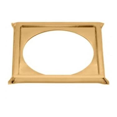 Imagem de Porta Grelha Ralo Click 15x15 Suporte Dourado Inox - Montelar Acabamen