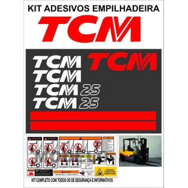 Imagem de Adesivos Empilhadeira TCM 25 - MJS