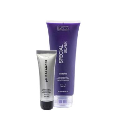 Imagem de Kit K.Pro Special Silver Ph 5.5 a 6.5 Shampoo e Acidificante Pequeno (2 produtos)