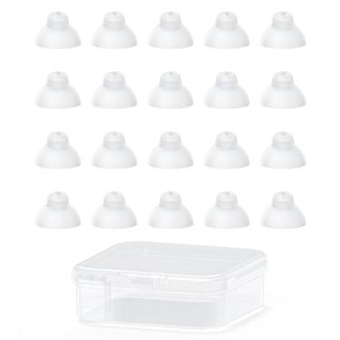 Imagem de Cúpulas de aparelho auditivo, pontas de ouvido em forma de guarda-chuva de camada única para acessórios de substituição de amplificadores auditivos ITC, CIC e RIC (pacote médio com 20 peças)
