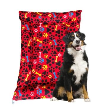 Imagem de Colchonete Caminha Para Cachorro Cães Gigante Vermelho