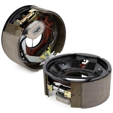 Imagem de KAKSEY Par de montagem de freio elétrico 12-1/10.2 cmx 12.7 cm, serve para eixos Dexter 12K/15K, freios de reboque elétricos esquerdo e direito