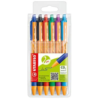 Imagem de Esferográfica – Stabilo pointball – Carteira com 6 – Cores sortidas
