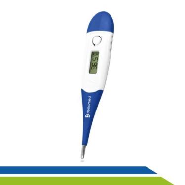 Imagem de Termômetro Digital Clínico Febre com Aviso Sonoro Haste Flexível - Del