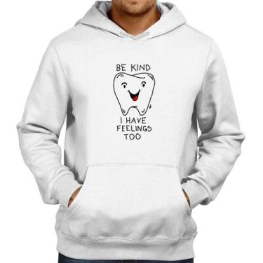Imagem de Moletom Be Kind I have feelings too - Foca na Moda, Branco, P