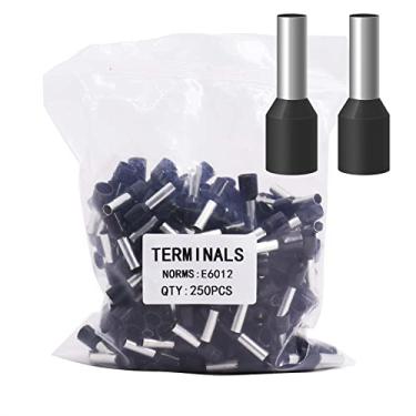 Imagem de Fidioto Terminais De Terminal De Fio Awg10, 250 Peças De Terminais De Conectores De Fio Awg10, Terminais De Pinos De Cabo Isolados Para Indústria Elétrica, Industrial, Química, Sistema De Controle