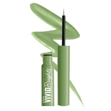 Imagem de Delineador nyx professional makeup Vivid Brights Liquid Ghosted Green