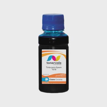 Imagem de Garrafa de Tinta Tankfull Para Epson T 078220 - R260 R380 RX580 Corante Ciano de 100ml
