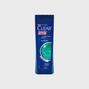 Imagem de Shampoo Anticaspa Clear Men Limpeza Diaria 2X1 400Ml