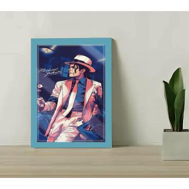 Imagem de Quadro Decorativo Michael Jackson Closet C/ Moldura e Vidro - Genérico