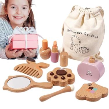 Imagem de Finja maquiagem de maquiagem de , conjunto de brinquedos de maquiagem de - Playset sensorial educacional para crianças | Finque Kit de maquiagem de beleza com ferramentas de estilo e cosméticos para c