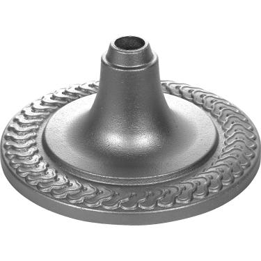 Imagem de FRF FLAG Suportes de piso para mastro de bandeira interno, suporte de bandeira interno de ferro prateado, bolsa com base, base de mastro de bandeira para mastro de bandeira de 3 cm, mastro de bandeira