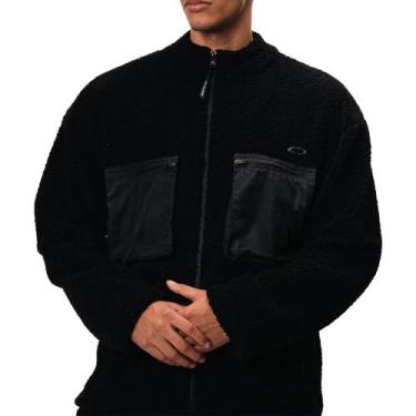 Imagem de Jaqueta Oakley Essential Sherpa Blackout, G, Preto