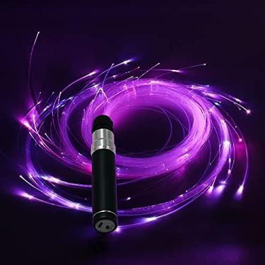 Imagem de LQMEILI Chicote De Dança Led Chicote De Fibra Óptica 6 Pés Recarregável Pixel Chicote Com 7 Cores E 4 Modos Brilhantes, Brinquedo De Fluxo Perfeito Para Dança, Festas, Presente