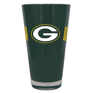 Imagem de Copo de plástico isolado NFL Green Bay Packers, 590 ml, pacote com 2