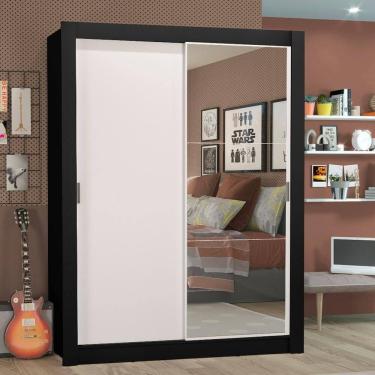 Imagem de Guarda-roupa Solteiro Denver 2 Portas Correr Espelho Madesa