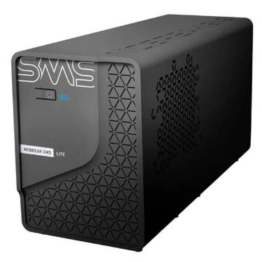 Imagem de Nobreak SMS Lite, 600VA, Entrada 220V, Saída 220V, Senoidal, 4 Tomadas, Preto