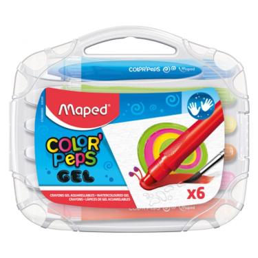 Imagem de Giz Gel Aquarelável Maped Color Peps Macio C- 6 Cores
