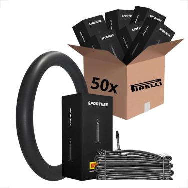 Imagem de kit 50 Unidades Camara de ar pirelli aro 700 x 23 / 30 bicicleta Speed Road Estrada Bike