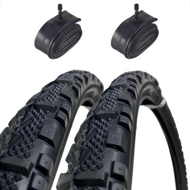 Imagem de Par Pneu Bike Bicicleta Mtb Shiver Arrow 1 Aro 26 x 2.125 Misto Tipo Kenda K847 + camaras 26 Shiver