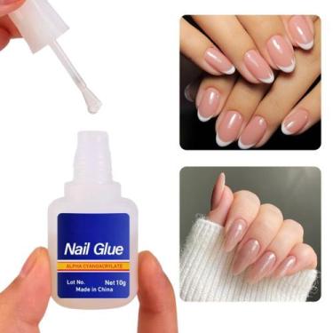 Imagem de 1 Cola De Unhas Para Tips Super Forte Com Pincel Alongamento 10g - Col