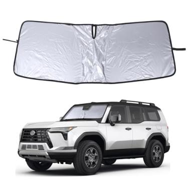 Imagem de Para-brisas para Lexus GX550 2024-2025 Acessórios Janela Frontal Para-sol Dobrável Reflexivo Protetor Solar Protetor Solar Bloqueador UV Protetor de Privacidade HeatShield Mantenha o Refrigerador do