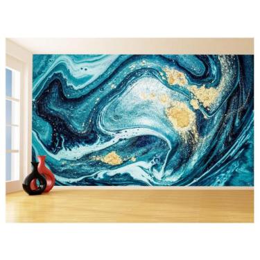 Imagem de Papel De Parede 3D Estilo Marmore Tintas Cores 3,5M Mbr101 - Você Deco