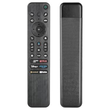 Imagem de RMF-TX920U Controle remoto retroiluminado por voz compatível com Sony 2024 Smart TV K43S20M2 K-43S20M2 K43XBR80M2 K-43XBR80M2 K43XR50 K-43XR50 Controlador de substituição com botões Netflix PrimeVideo