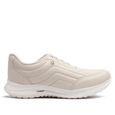 Imagem de Tênis Feminino Kolosh Casual Cadarço de Elástico Creme, Creme, 37