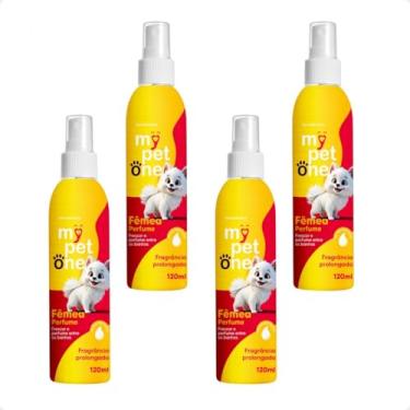 Imagem de Perfume Mypetone para Pets Fêmeas, Combo com 4 Frascos, 120mL