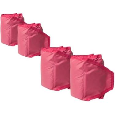 Imagem de Kit Caneleiras para Musculação, 2 Pares, 0,5kg e 1kg cada, Rosa, para Exercícios Físicos