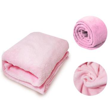 Imagem de Mantas Para Bebe Soft Menino Menina Mantinha Lisa 75x100cm - Baby Delu