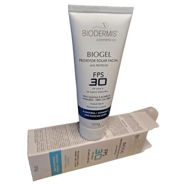 Imagem de Protetor Solar Biogel 30 Facial Pele Oleosa e Acneica Toque Seco 120g filtro solar não oleoso