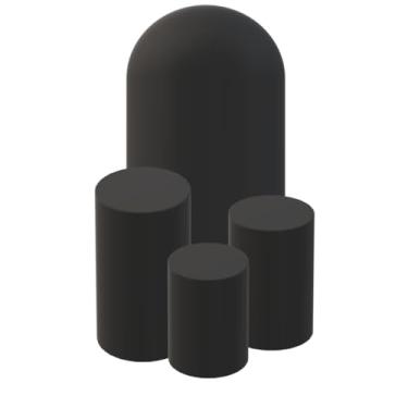 Imagem de TRIO CAPAS MESAS CILINDROS + capa para painel romano 2M X 1M MESMA COR DOIS LADO(PRETO)