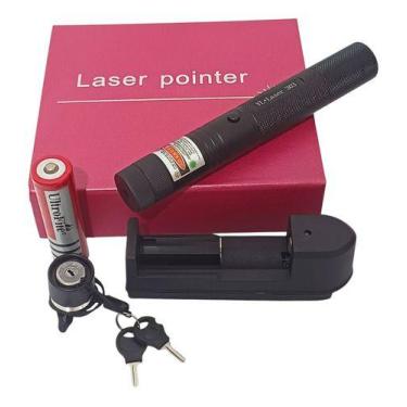Imagem de Caneta Laser Verde Ultra Forte Super Alcance 50Km Prova Dagua - Genéri