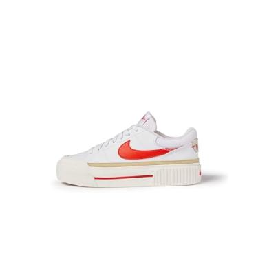 Imagem de Nike Tênis feminino Court Legacy Lift, Branco/Picante Red-Team Gold-Sail, 42