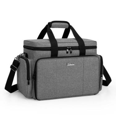 Imagem de Bolsa de maquiagem BAFASO Large Cosmetic com divisórias removíveis cin