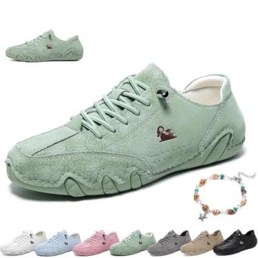 Imagem de Sapatos Descalços Ultra-confortáveis Para Mulheres Sapatos Beck Ao Ar Livre Impermeáveis Antiderrapantes Leves Minimalistas Casuais Mocassins Ortopédicos Para Caminh, Light Green, 37 EU