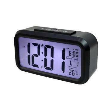 Imagem de Relógio de mesa digital despertador com sensor noturno - Imporiente, P