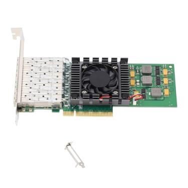 Imagem de PCIE X8 Card de rede BCM57840 Chipset Quad SFP28 Porta de fibra LC 10 Gigabit Ethernet Adaptador para Data Centers Enterprise Servers