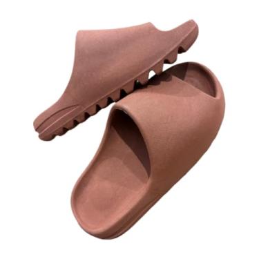 Imagem de Chinelo Sandalia Slide estilo nuvem Masculino e Feminino - Estiloso, Confortável Mácio(MARRON,35)