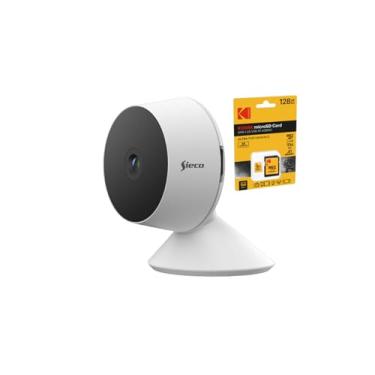 Imagem de Sieco Câmera de Segurança Wi-Fi S30 Full HD (1080p) kit com Cartão de memória KODAK microSD ULTRA PERFORMANCE 128GB