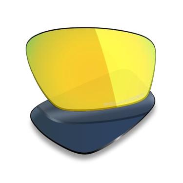 Imagem de Mryok Lentes de reposição ultra polarizadas compatíveis com Oakley Crosslink Zero OX8076 56 mm - Ouro 24K