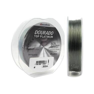 Imagem de Linha Monofilamento Mazzaferro Dourado Top Platinum 0.35mm (19,2lb/8,7
